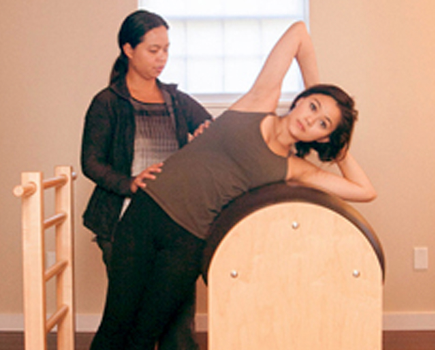 Dr. Maria La Putt teaching pilates