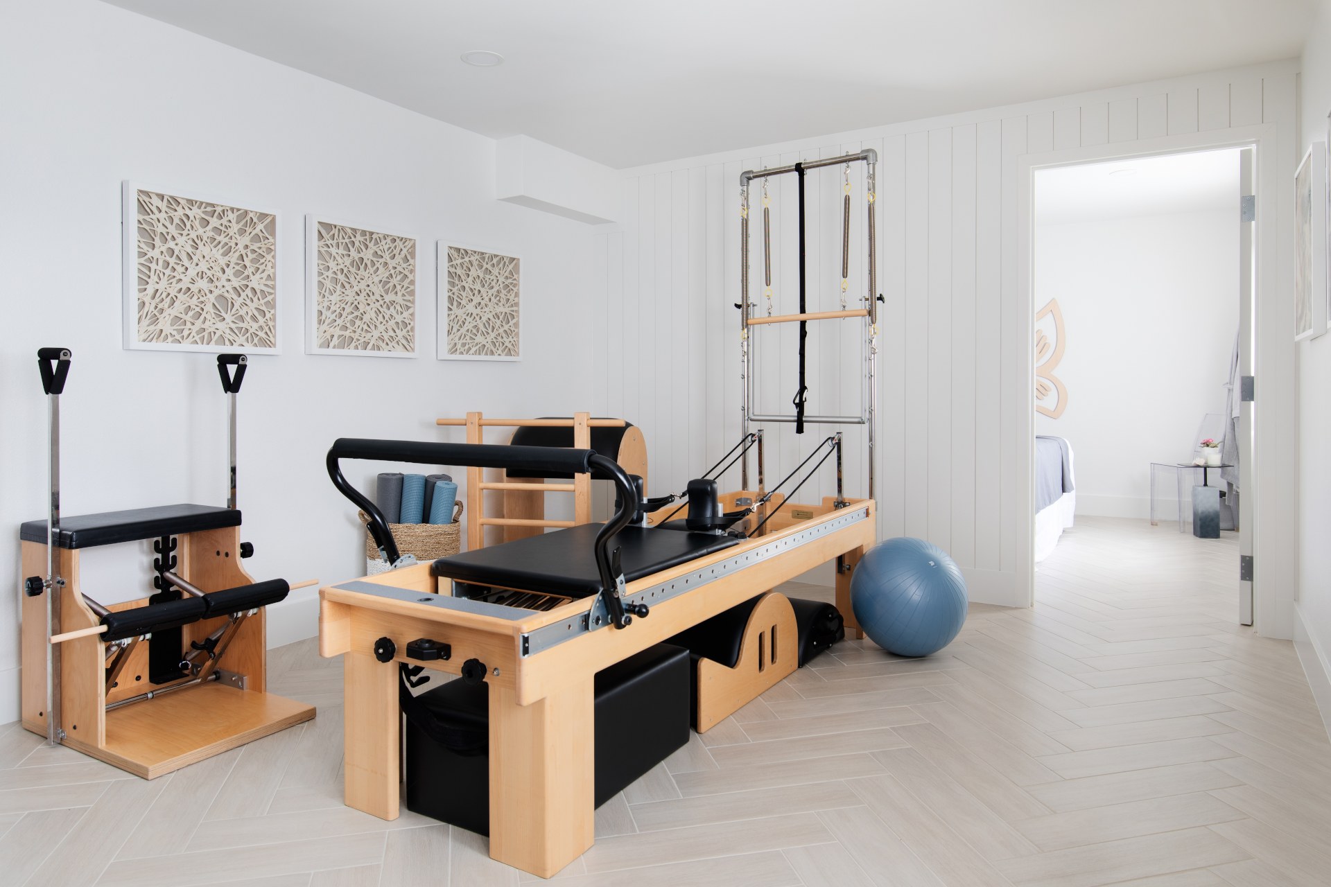 Pilates & Yoga therapy area at Ananda Physical Therapy, Austin TX.